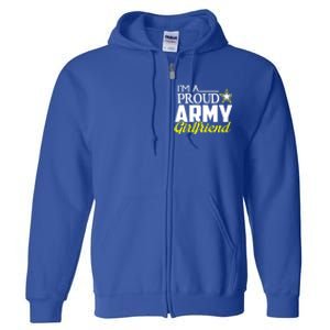 I'm A Proud Army Friend Design Military Friend Gift Full Zip Hoodie