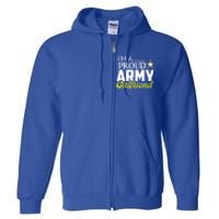 I'm A Proud Army Friend Design Military Friend Gift Full Zip Hoodie