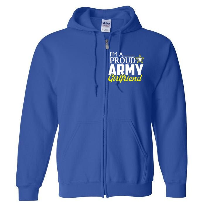 I'm A Proud Army Friend Design Military Friend Gift Full Zip Hoodie