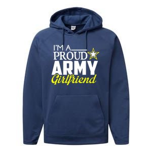 I'm A Proud Army Friend Design Military Friend Gift Performance Fleece Hoodie