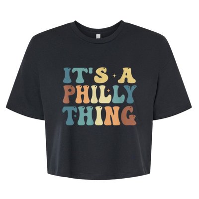 It's A Philly Thing Philadelphia Football Bella+Canvas Jersey Crop Tee