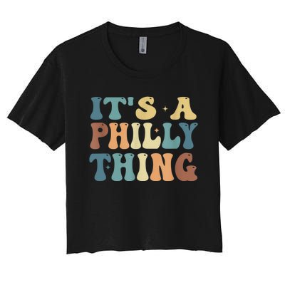 It's A Philly Thing Philadelphia Football Women's Crop Top Tee