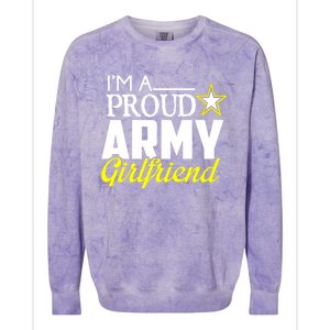 I'm A Proud Army Friend Gift Great Gift Military Friend Colorblast Crewneck Sweatshirt