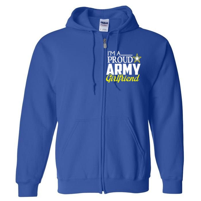 I'm A Proud Army Friend Gift Great Gift Military Friend Full Zip Hoodie