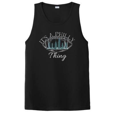 It's A Philly Thing Eagles Football Distressed Retro PosiCharge Competitor Tank