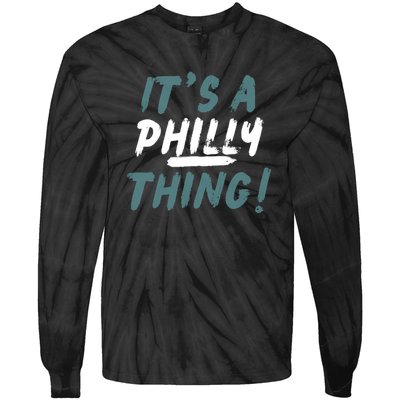 It's A Philly Thing Eagles Football Vintage Tie-Dye Long Sleeve Shirt