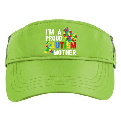 I'am A Proud Autism Mother Of A Warrior Gift Adult Drive Performance Visor