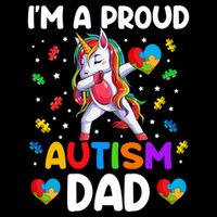 IM A Proud Dad Autism Awareness Dabbing Unicorn Gift Impact Tech Backpack