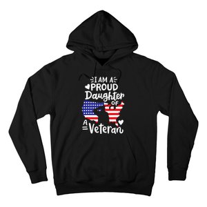 IM A Proud Daughter Of A Veteran FatherS Day Girl Hoodie