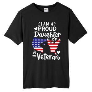 IM A Proud Daughter Of A Veteran FatherS Day Girl Tall Fusion ChromaSoft Performance T-Shirt