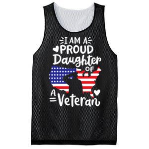 IM A Proud Daughter Of A Veteran FatherS Day Girl Mesh Reversible Basketball Jersey Tank