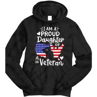 IM A Proud Daughter Of A Veteran FatherS Day Girl Tie Dye Hoodie