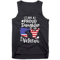 IM A Proud Daughter Of A Veteran FatherS Day Girl Tank Top