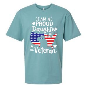 IM A Proud Daughter Of A Veteran FatherS Day Girl Sueded Cloud Jersey T-Shirt