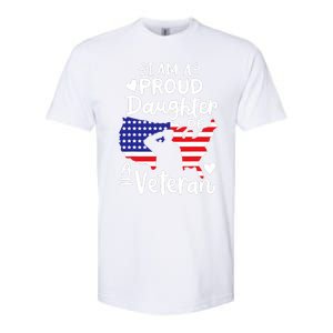 IM A Proud Daughter Of A Veteran FatherS Day Girl Softstyle CVC T-Shirt