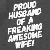I'm A Proud Husband Of A Freaking Awesome Wife Funny Saying Gift Vector Backpack
