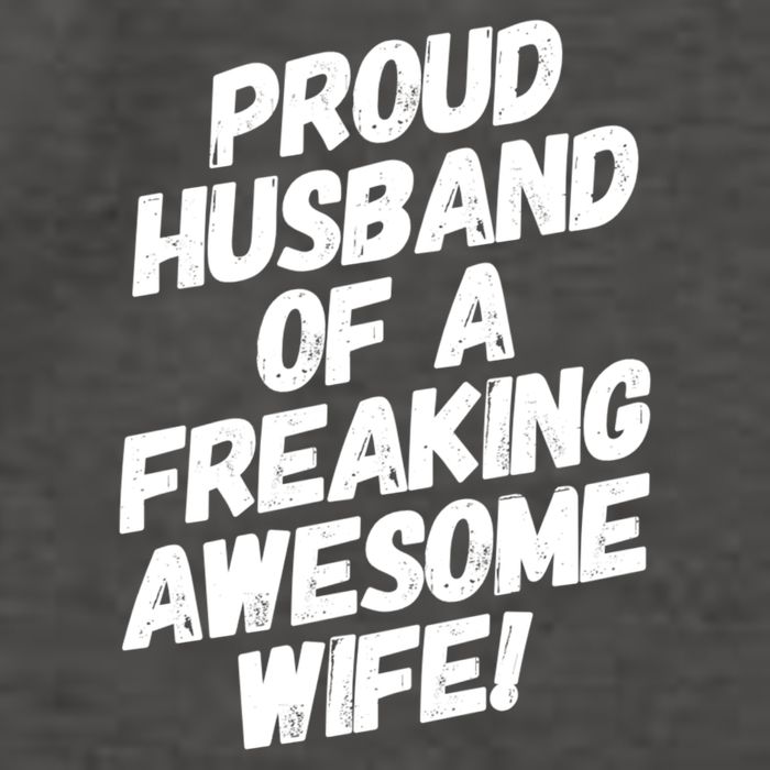 I'm A Proud Husband Of A Freaking Awesome Wife Funny Saying Gift Vector Backpack