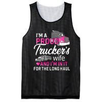 I'm A Proud Trucker's Wife Trucker Wife Truck Driver Wife Mesh Reversible Basketball Jersey Tank