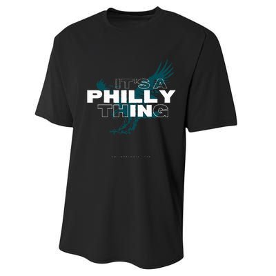 IT'S A PHILLY THING  Its A Philadelphia Thing Fan Performance Sprint T-Shirt