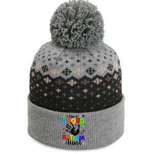 I'm A Proud Autism Aunt Autism Awareness Gift The Baniff Cuffed Pom Beanie