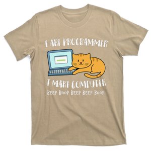 I Are Programmer I Make Computer Beep Funny Cute Cat T-Shirt