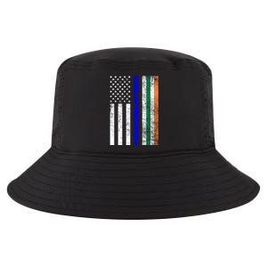 Irish American Police Cop Flag St Patrick's Day Gift Cool Comfort Performance Bucket Hat