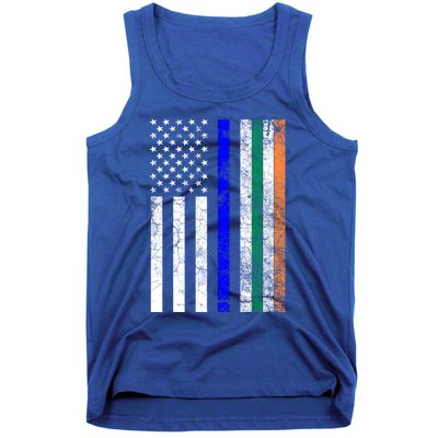 Irish American Police Cop Flag St Patrick's Day Gift Tank Top