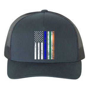 Irish American Police Cop Flag St Patrick's Day Gift Yupoong Adult 5-Panel Trucker Hat