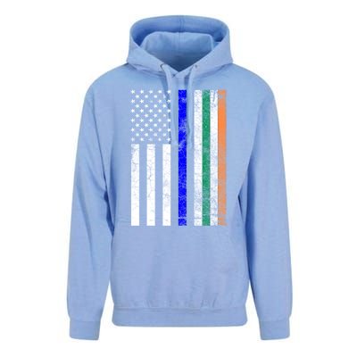 Irish American Police Cop Flag St Patrick's Day Gift Unisex Surf Hoodie