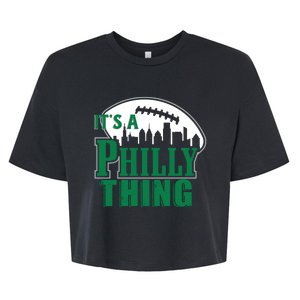 It's A Philly Thing Football Philadelphia Bella+Canvas Jersey Crop Tee