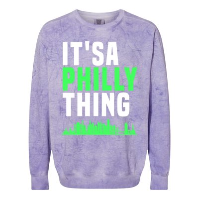 It's A Philly Thing Its A Philly Thing Philadelphia Football Colorblast Crewneck Sweatshirt