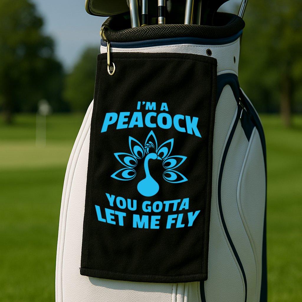 I'm A Peacock You Gotta Let Me Fly Golf Towel