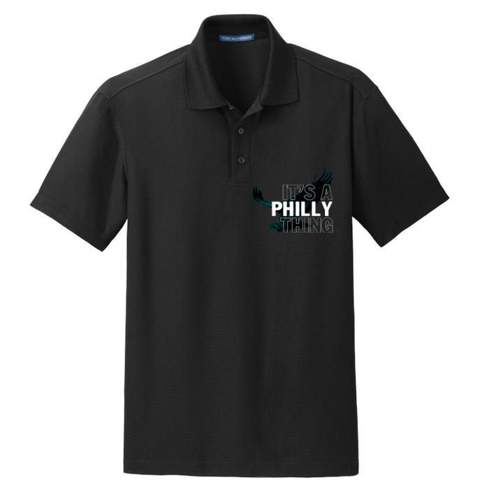 It's A Philly Thing Football Fan Dry Zone Grid Polo