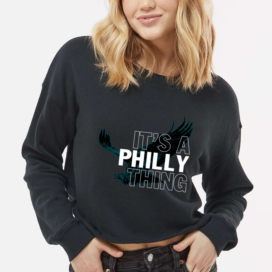 It's A Philly Thing Football Fan Cropped Pullover Crew