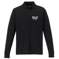 It's A Philly Thing Philadelphia Fan Performance Long Sleeve Polo