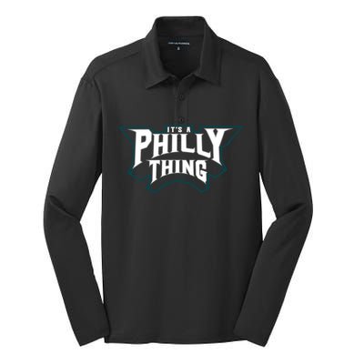 It's A Philly Thing Philadelphia Fan Silk Touch Performance Long Sleeve Polo