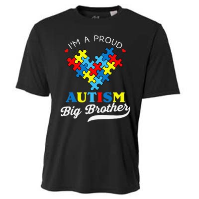 I'm A Proud Big Brother Autism Awareness Autistic Siblings Cooling Performance Crew T-Shirt