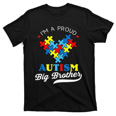 I'm A Proud Big Brother Autism Awareness Autistic Siblings T-Shirt