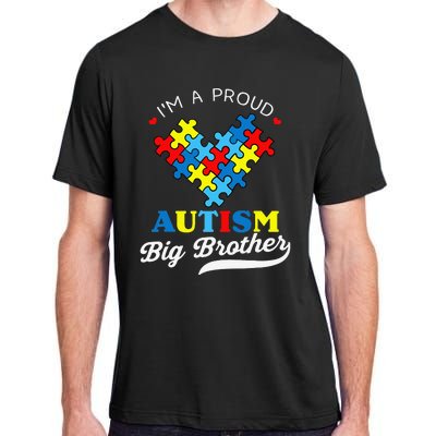 I'm A Proud Big Brother Autism Awareness Autistic Siblings Adult ChromaSoft Performance T-Shirt