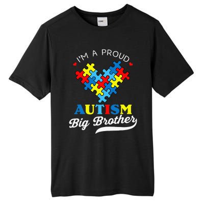 I'm A Proud Big Brother Autism Awareness Autistic Siblings Tall Fusion ChromaSoft Performance T-Shirt