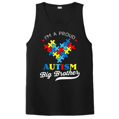 I'm A Proud Big Brother Autism Awareness Autistic Siblings PosiCharge Competitor Tank