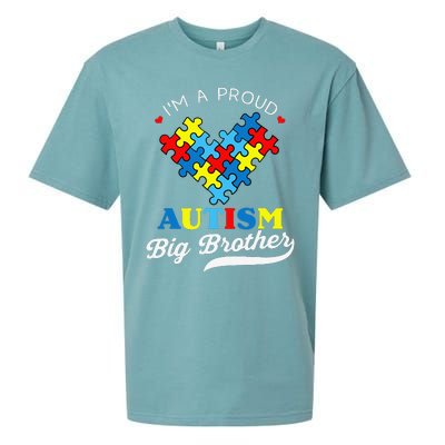 I'm A Proud Big Brother Autism Awareness Autistic Siblings Sueded Cloud Jersey T-Shirt