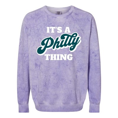 It's A Philly Thing Its A Philly Thing Philadelphia Football Colorblast Crewneck Sweatshirt