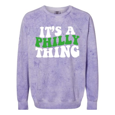 It's A Philly Thing Its A Philly Thing Philadelphia Football Colorblast Crewneck Sweatshirt