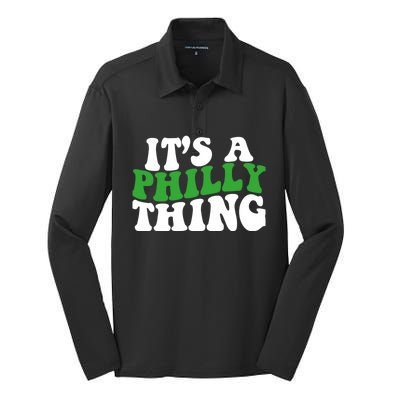 It's A Philly Thing Its A Philly Thing Philadelphia Football Silk Touch Performance Long Sleeve Polo