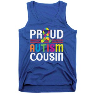 I'm A Proud Autism Cousin Gift Autism Awareness Great Gift Tank Top