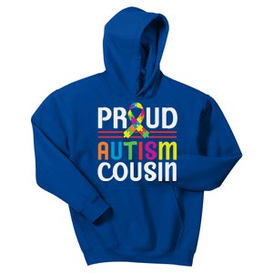 I'm A Proud Autism Cousin Gift Autism Awareness Great Gift Kids Hoodie