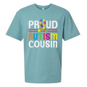 I'm A Proud Autism Cousin Gift Autism Awareness Great Gift Sueded Cloud Jersey T-Shirt