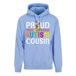 I'm A Proud Autism Cousin Gift Autism Awareness Great Gift Unisex Surf Hoodie