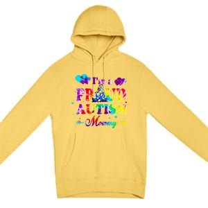 I'm A Proud Autism Mommy Tie Dye Gnome Meaningful Gift Premium Pullover Hoodie